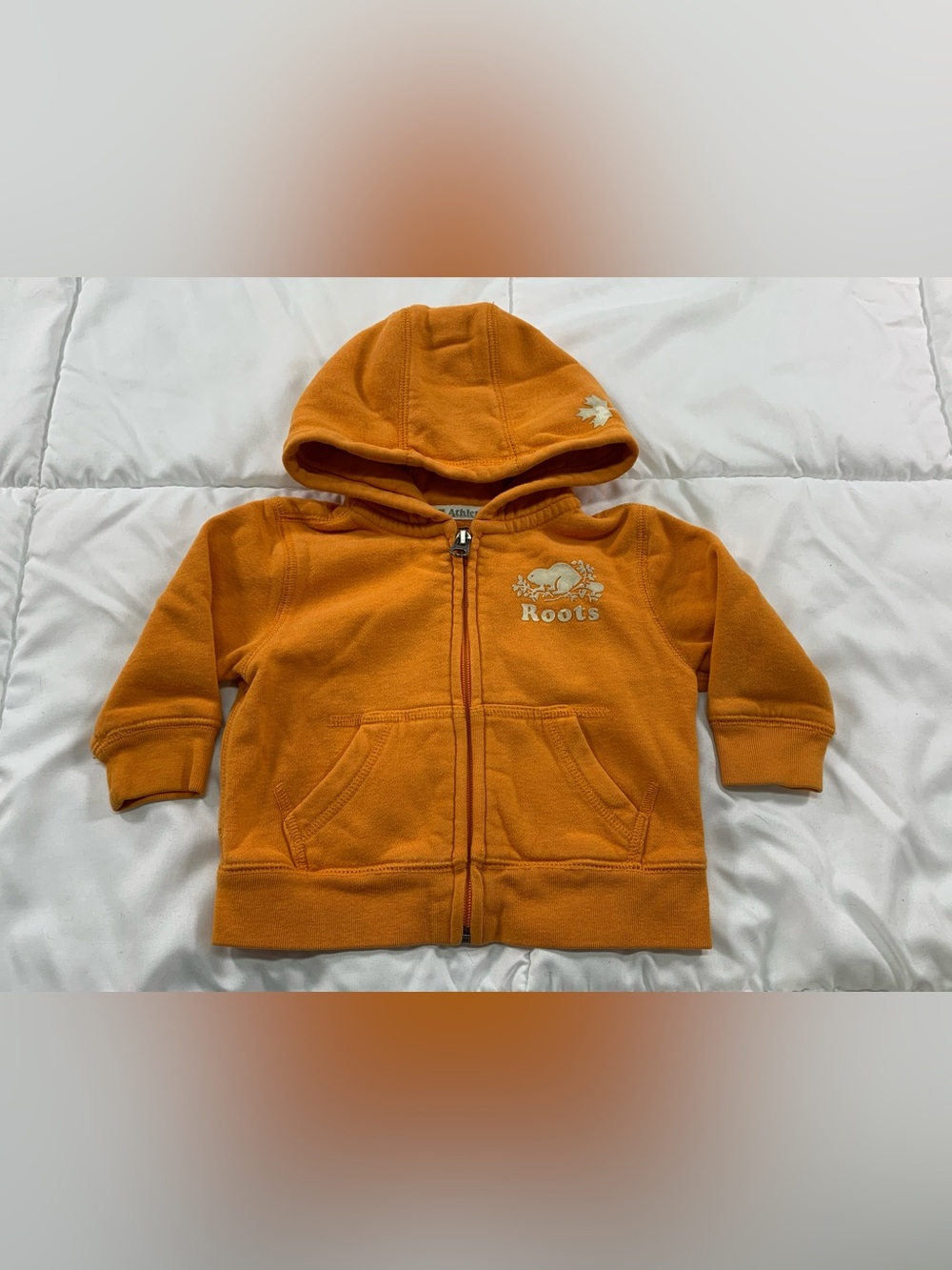 Pre-loved roots zip up sweater size 6-12M